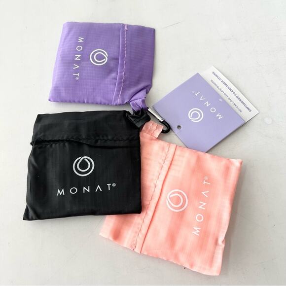 New MONAT (3 Pack) Wine To Go Saks Ripstop Nylon Fabric Wine & Wash NWT - Picture 2 of 4